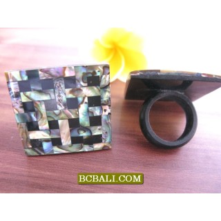 Abalone Shells Finger Rings Accessories Motif 